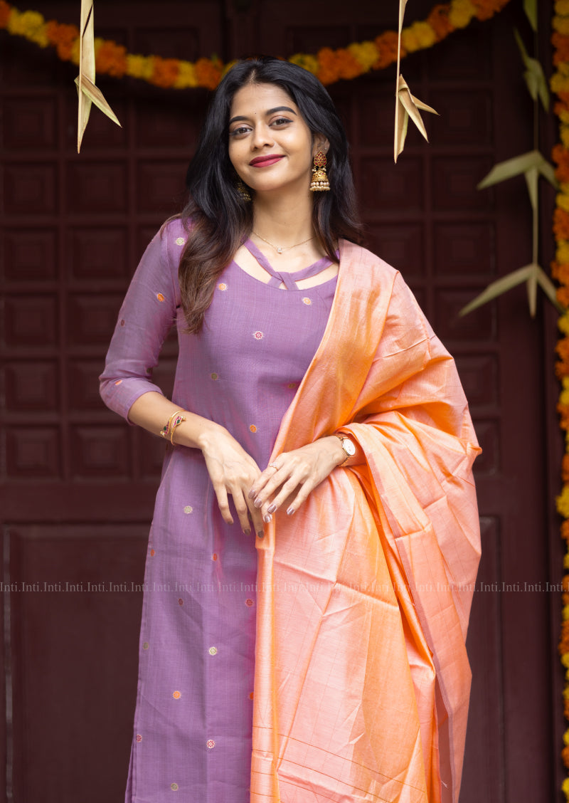 Iris Swril Top & Dupatta Set