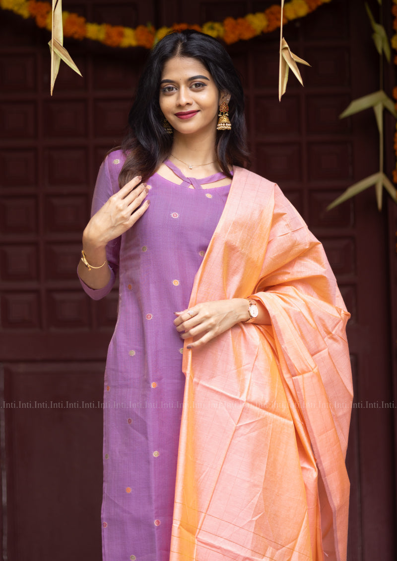 Iris Swril Top & Dupatta Set