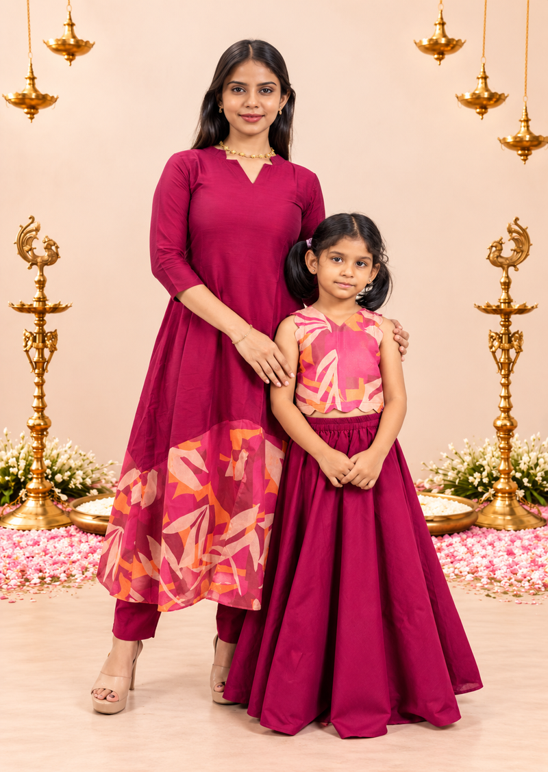Jelly Twirl Kids Crop Top & Skirt Set
