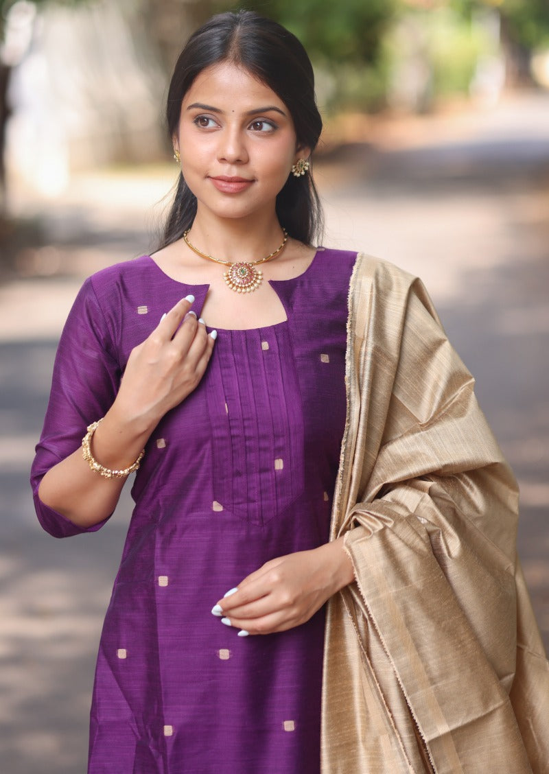 Kena Wine Salwar Suit