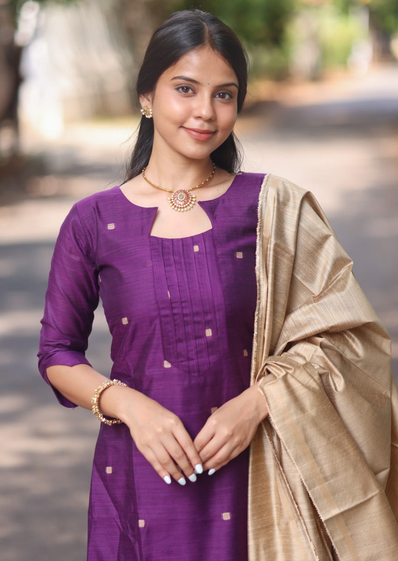 Kena Wine Salwar Suit