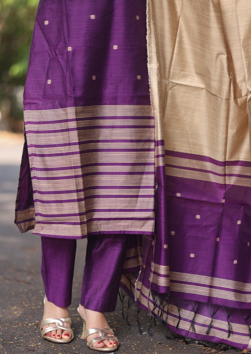 Kena Wine Salwar Suit