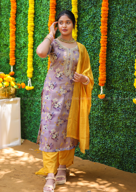 Lilac Bloom Salwar Suit