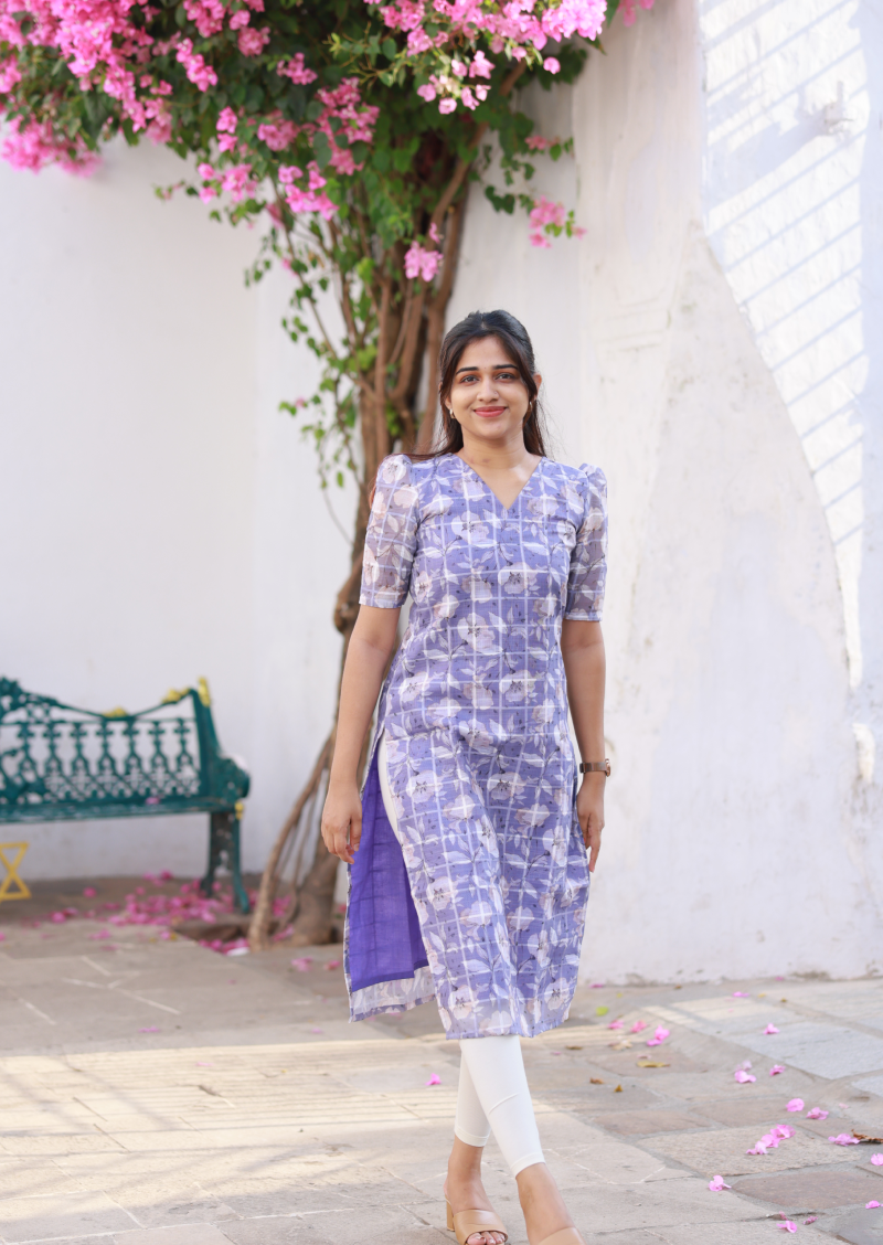 Lavender Love Kurti