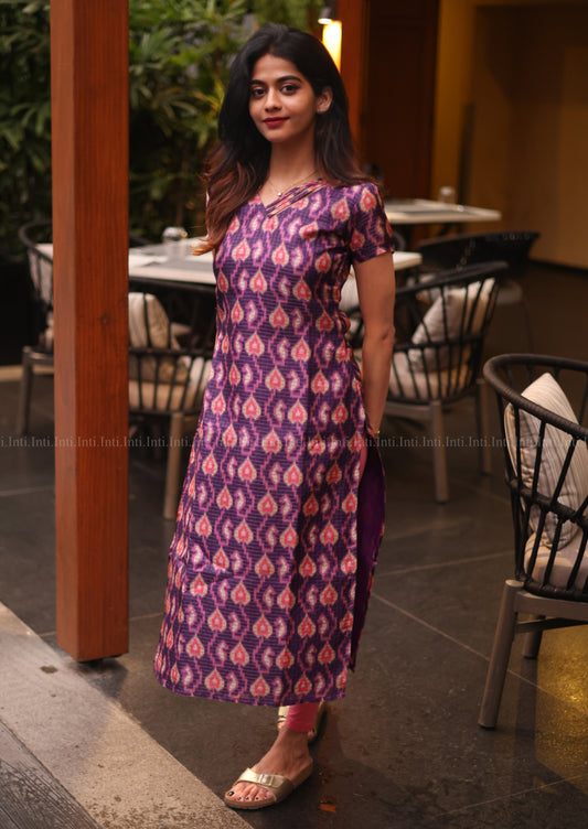 Liora Orchid Kurti