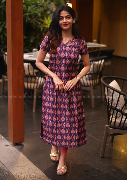 Liora Orchid Kurti