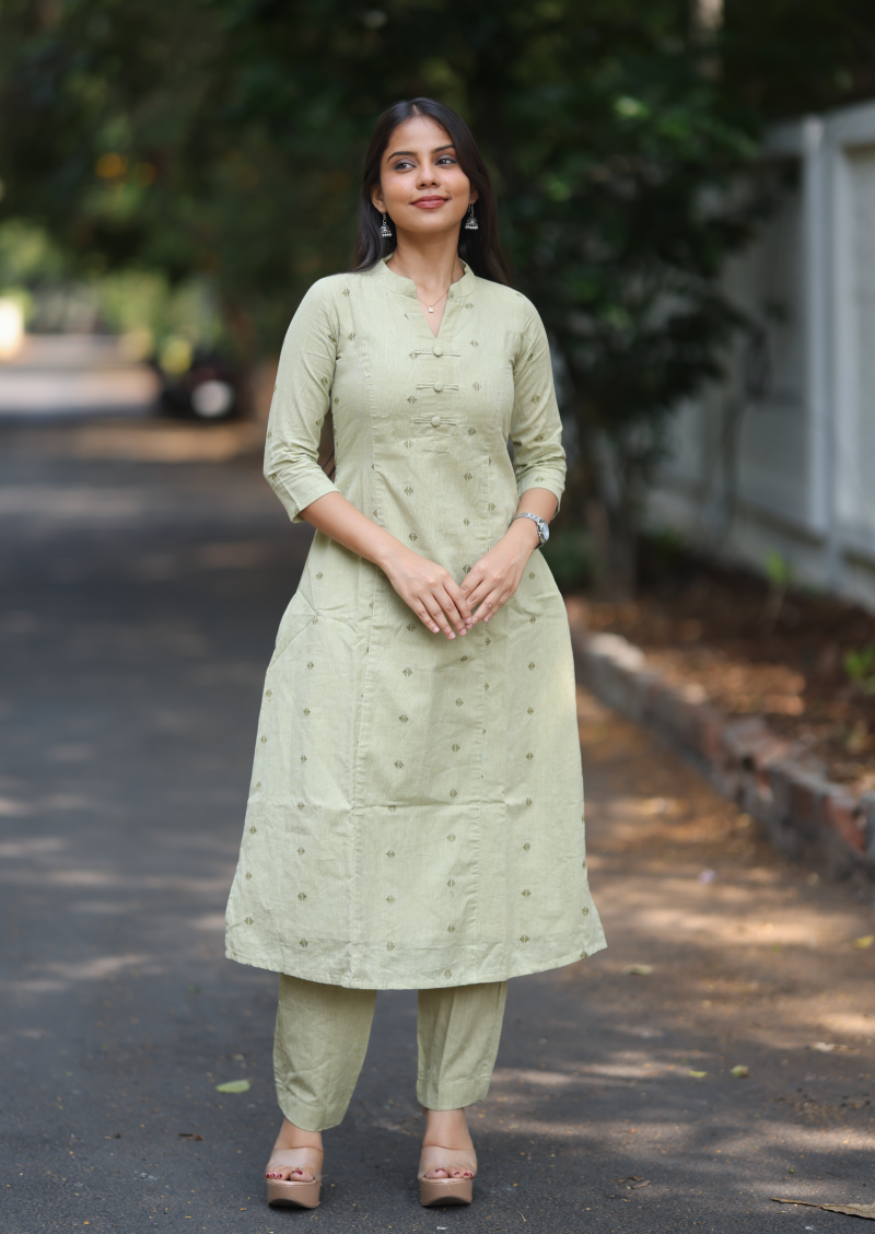 Liora Sage Top & Pant Set
