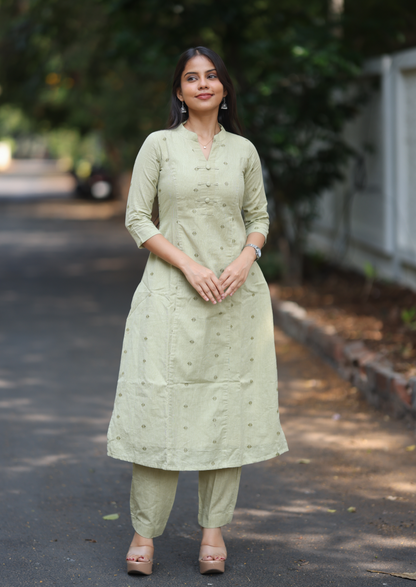 Liora Sage Top & Pant Set