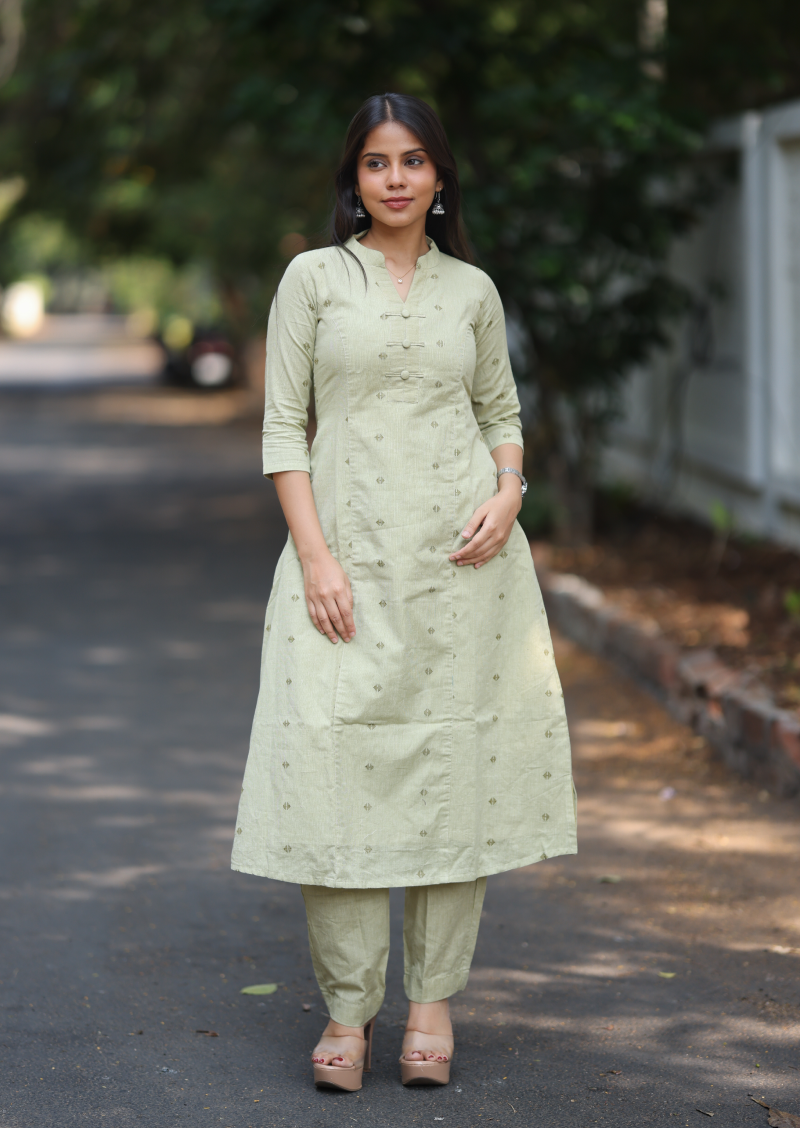 Liora Sage Top & Pant Set