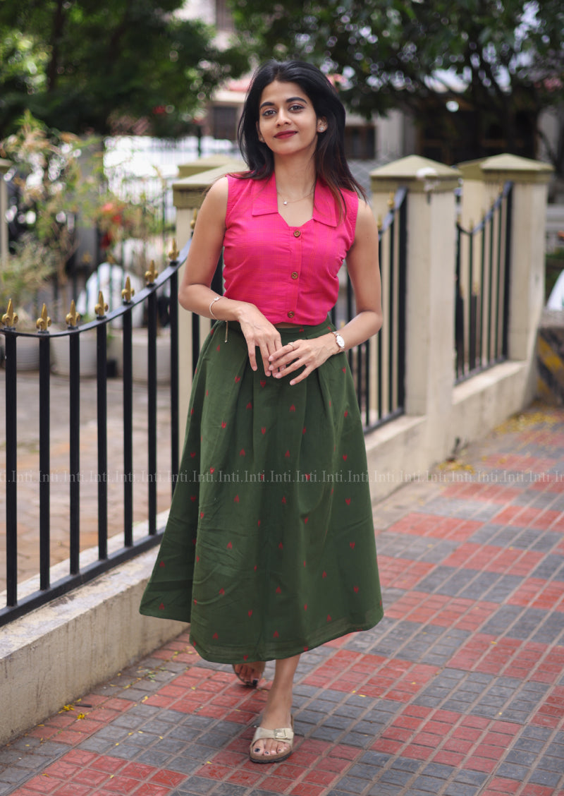 [COMBO] Love Lock Crop Top & Skirt