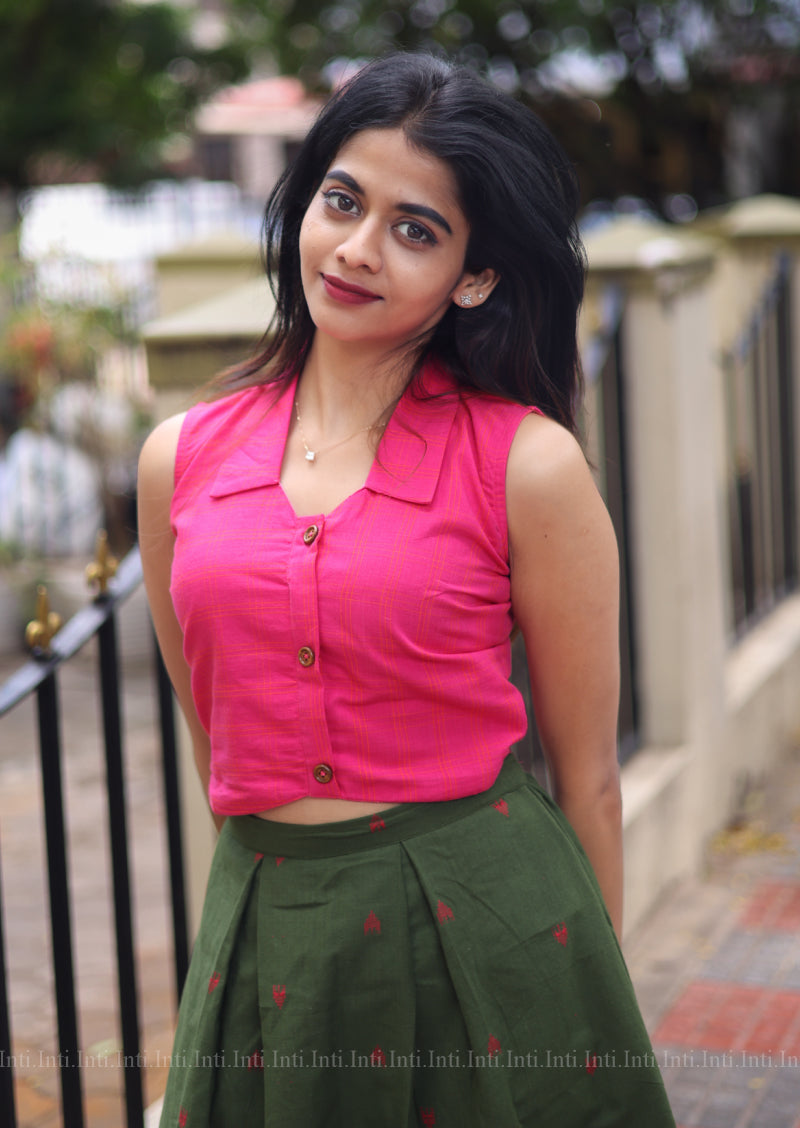 [COMBO] Love Lock Crop Top & Skirt