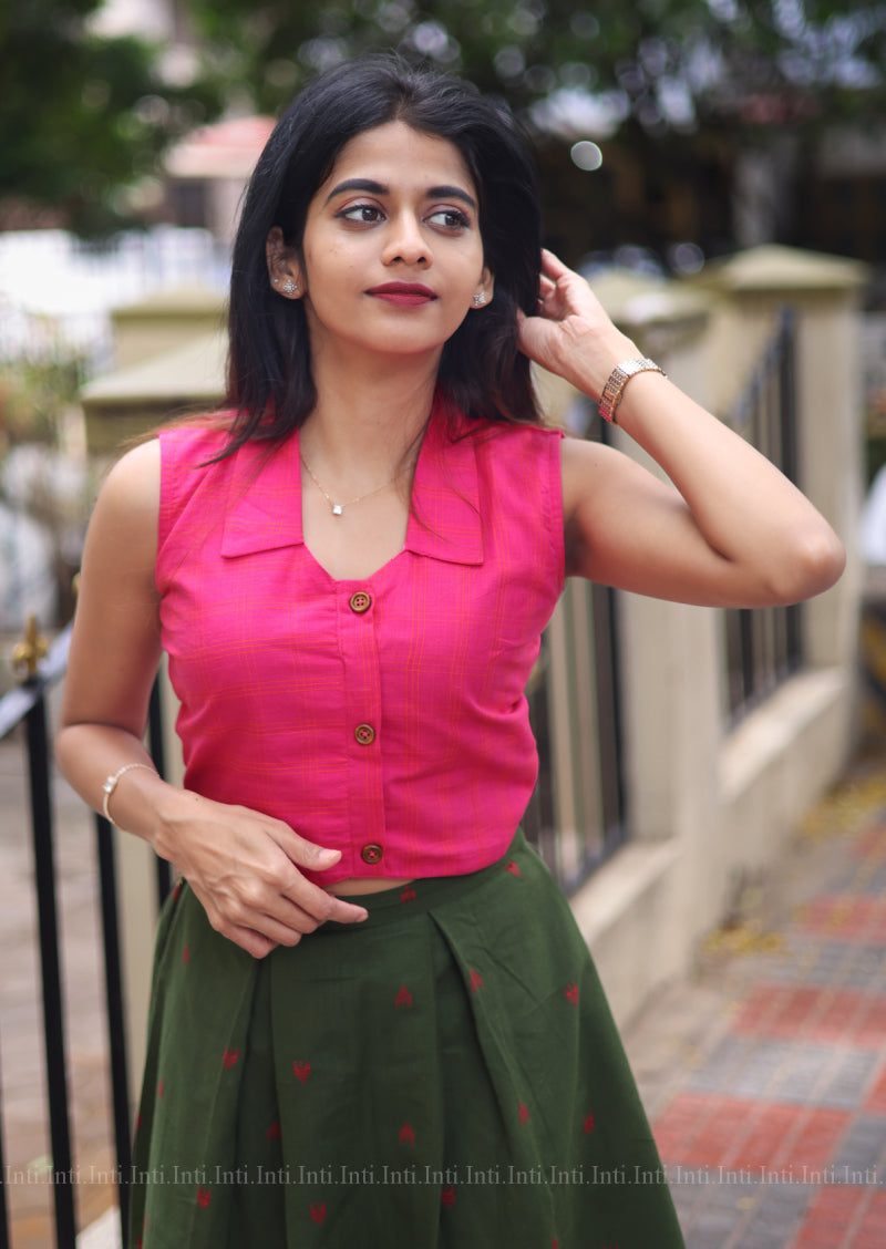 [COMBO] Love Lock Crop Top & Skirt