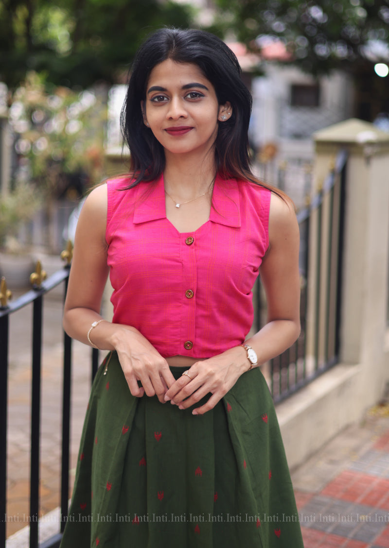 [COMBO] Love Lock Crop Top & Skirt