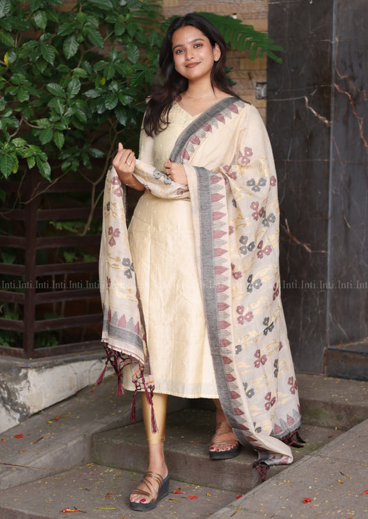 Madhuram Thulir Top & Dupatta Set