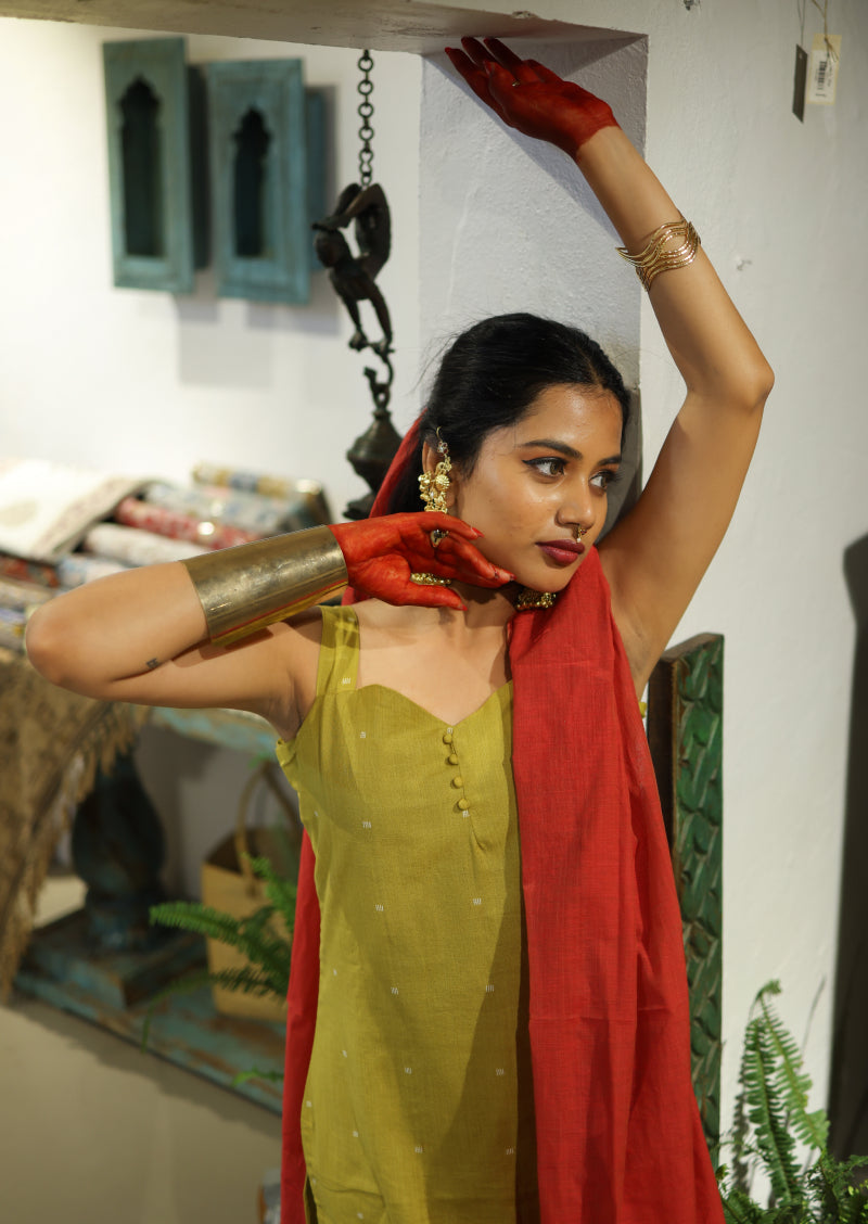 Maize Flame Salwar Suit