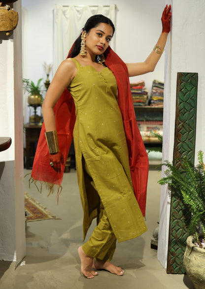 Maize Flame Salwar Suit