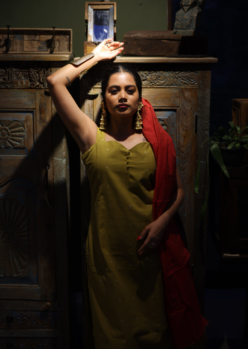 Maize Flame Salwar Suit
