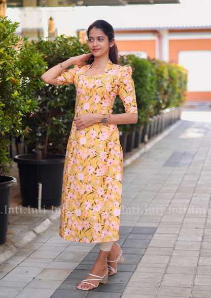 Marigold Magic Kurti