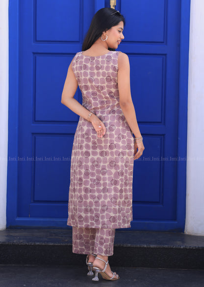 Mauve Pebble Top & Pant Set