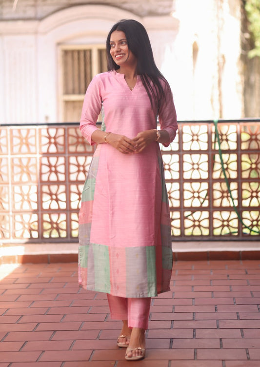 Mauve Grace A-line Top & Pant Set