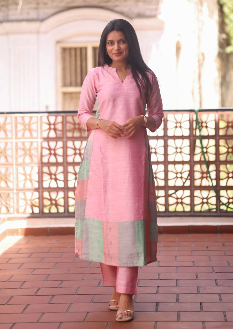 Mauve Grace A-line Top & Pant Set