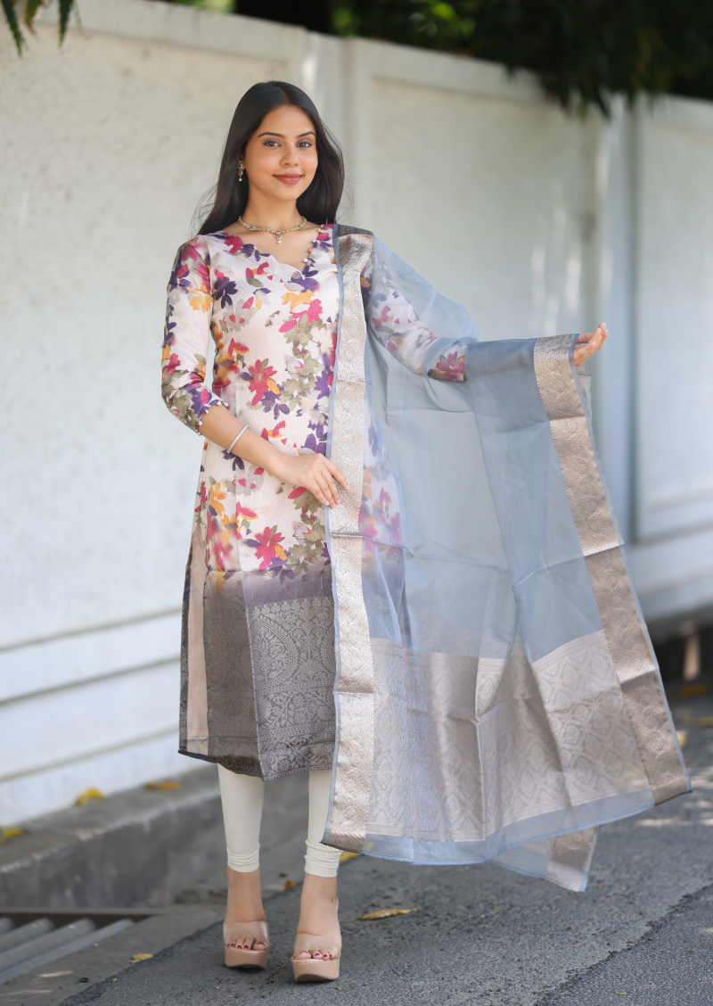 Mavren Zena Top & Dupatta set