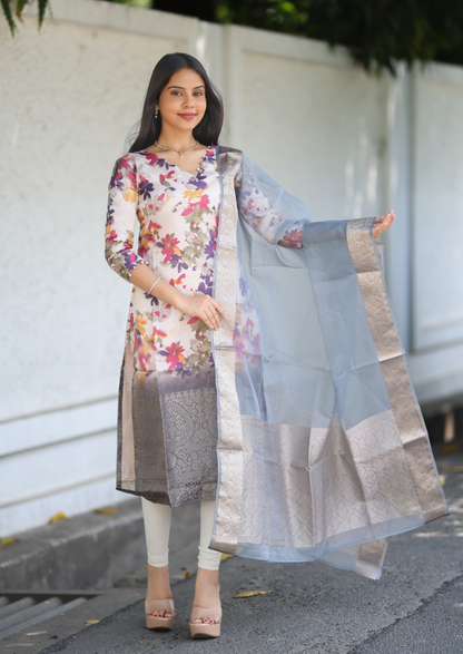 Mavren Zena Top & Dupatta set