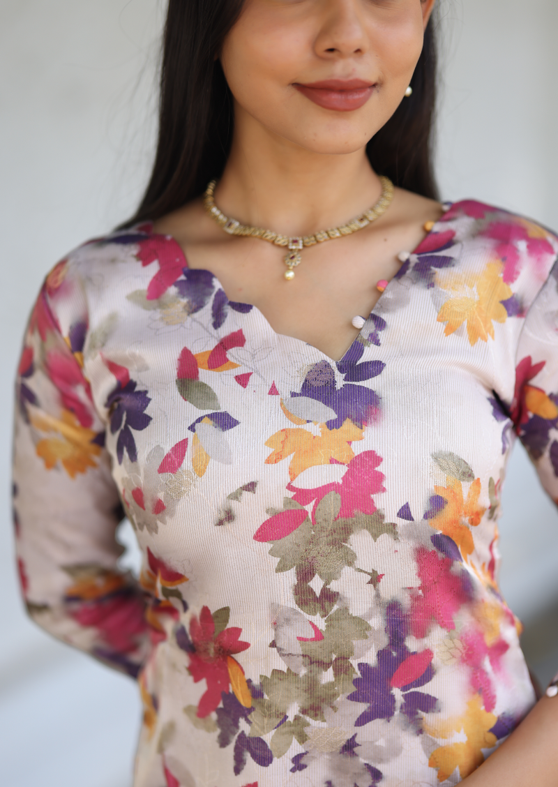Mavren Zena Top & Dupatta set