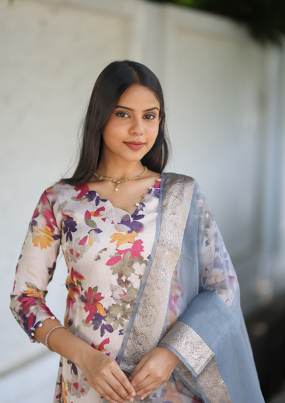 Mavren Zena Top & Dupatta set