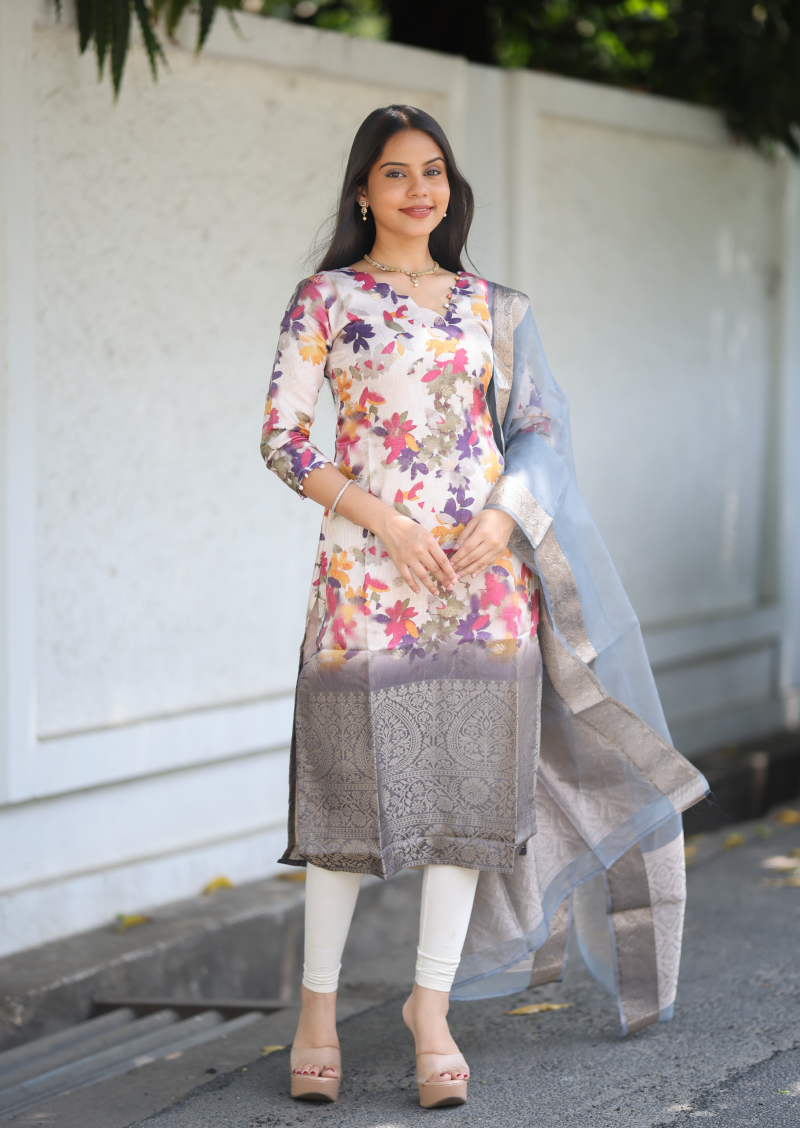 Mavren Zena Top & Dupatta set