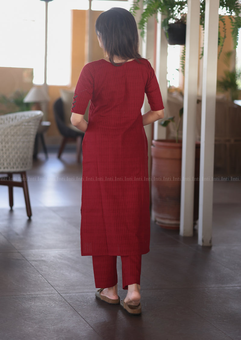 Merlot Grace Top & Dupatta Set