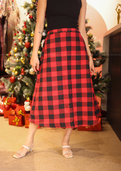 Merry Plaid Skirt