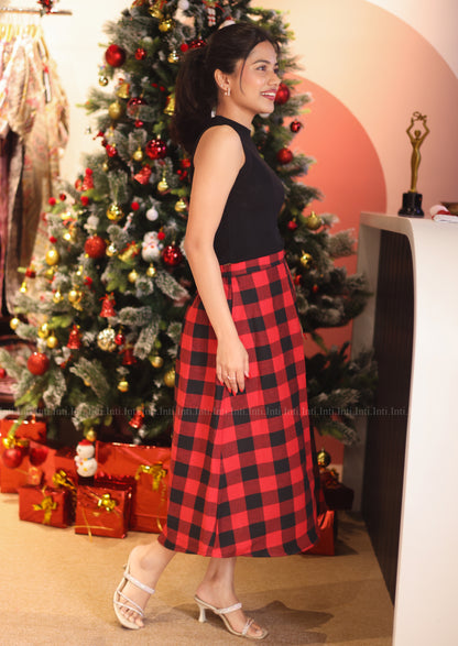 Merry Plaid Skirt