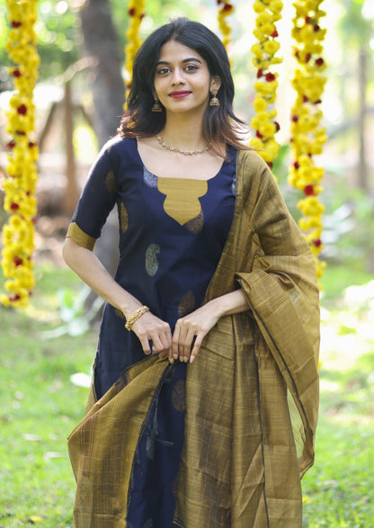 Midnight Gold Salwar Suit