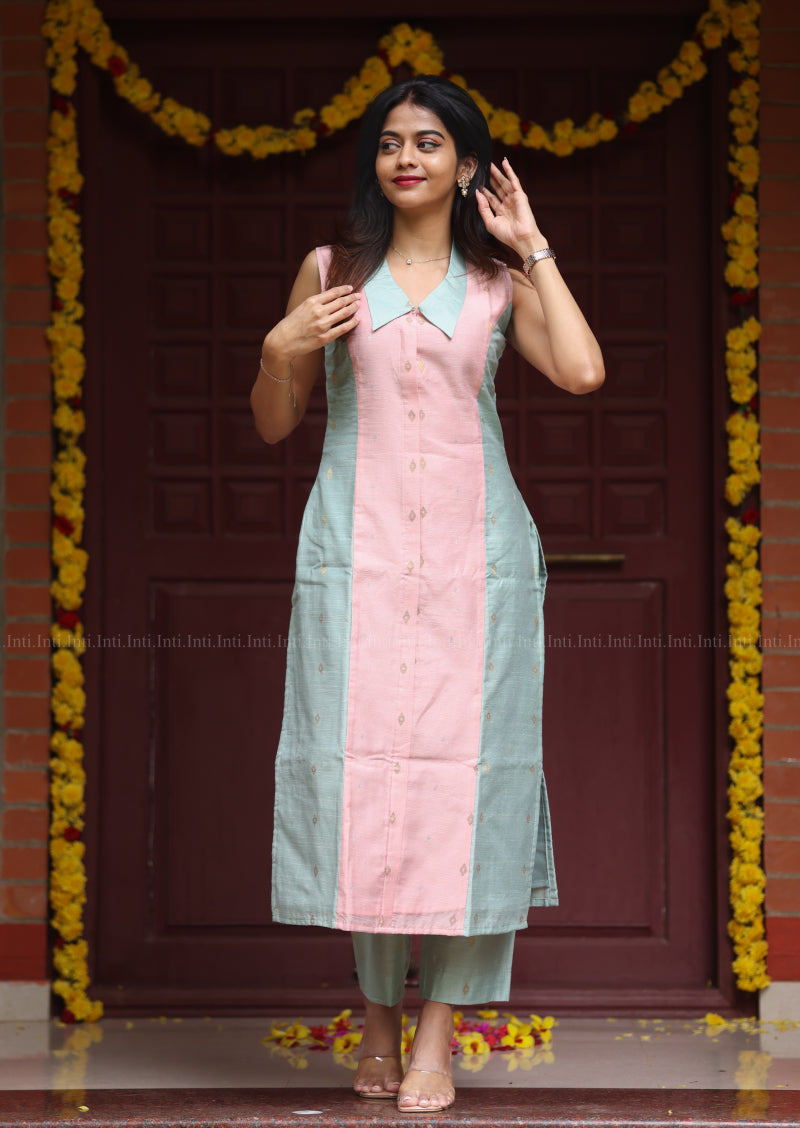 Mint Peach Top & Pant Set