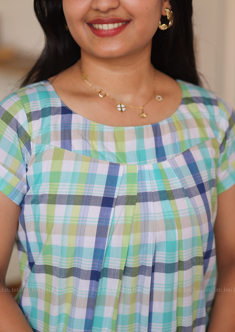 Mint Plaid Top & Pant
