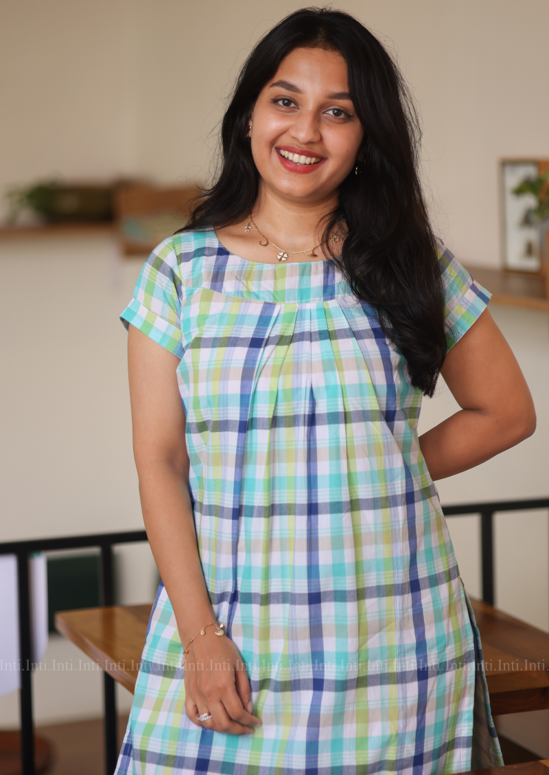 Mint Plaid Top & Pant