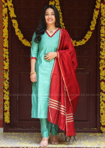 Mint Rouge Salwar Suit