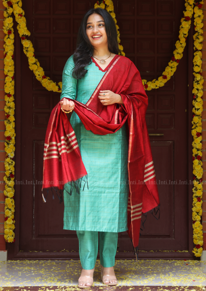 Mint Rouge Salwar Suit