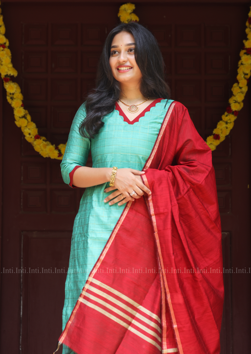 Mint Rouge Salwar Suit
