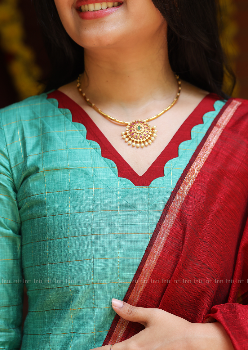 Mint Rouge Salwar Suit