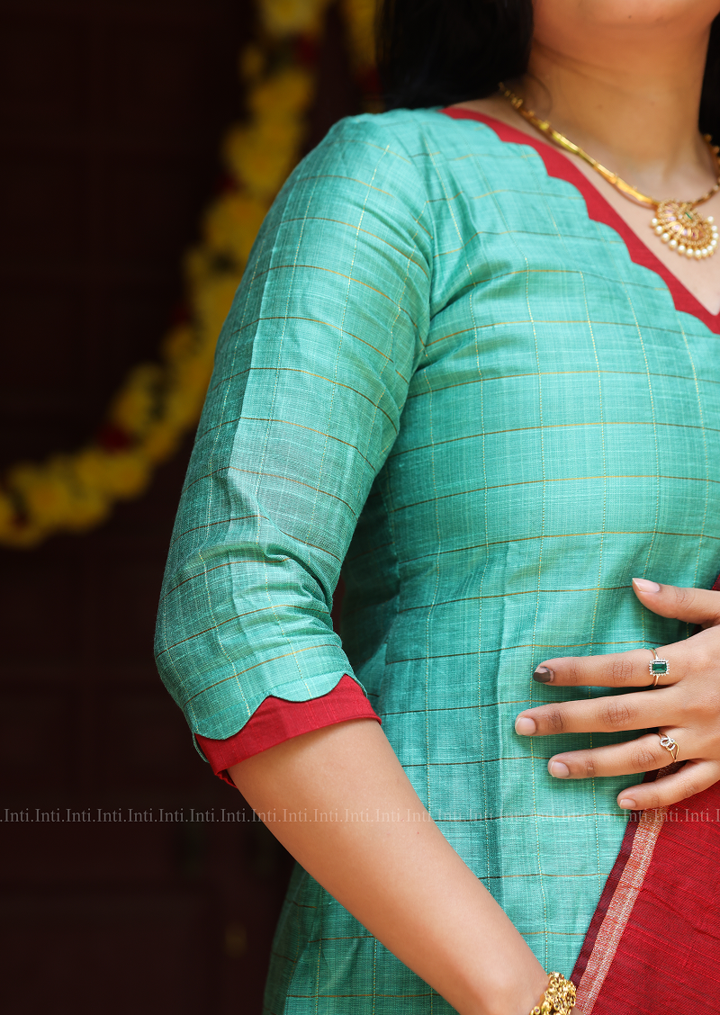 Mint Rouge Salwar Suit