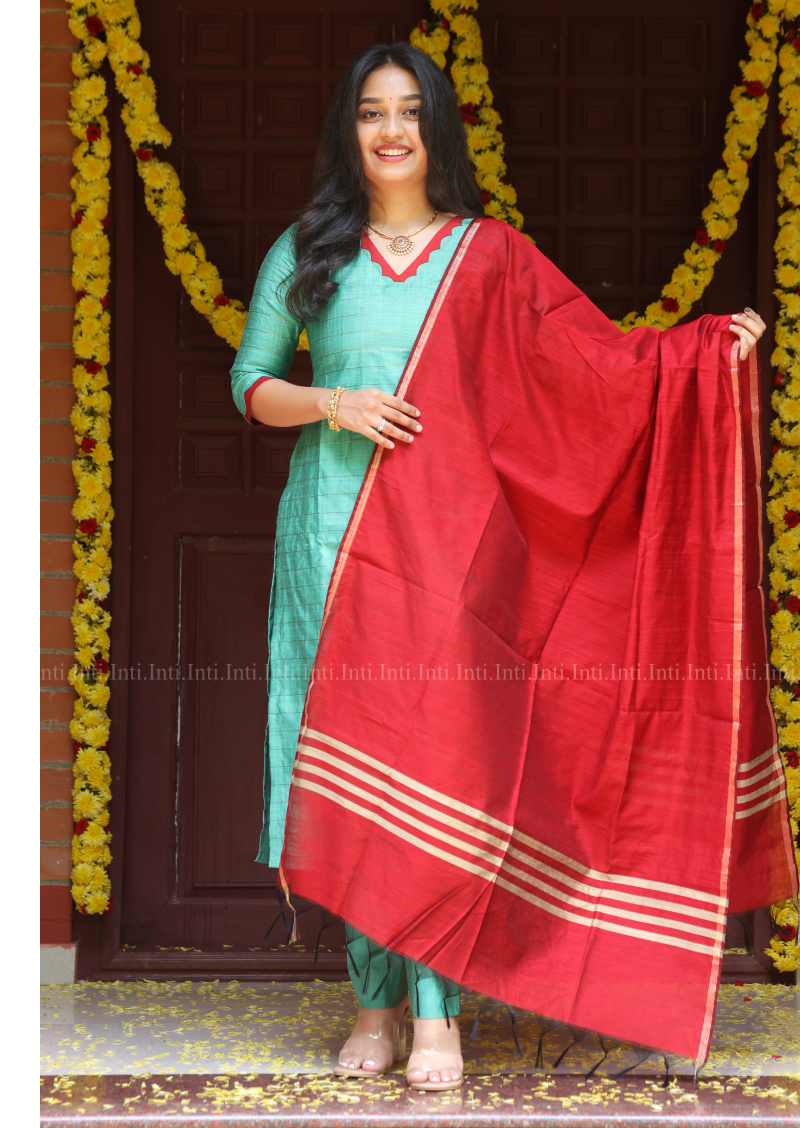 Mint Rouge Salwar Suit