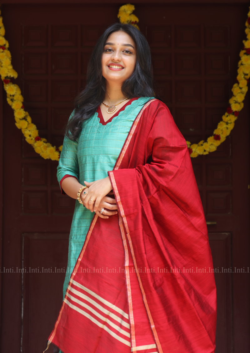 Mint Rouge Salwar Suit