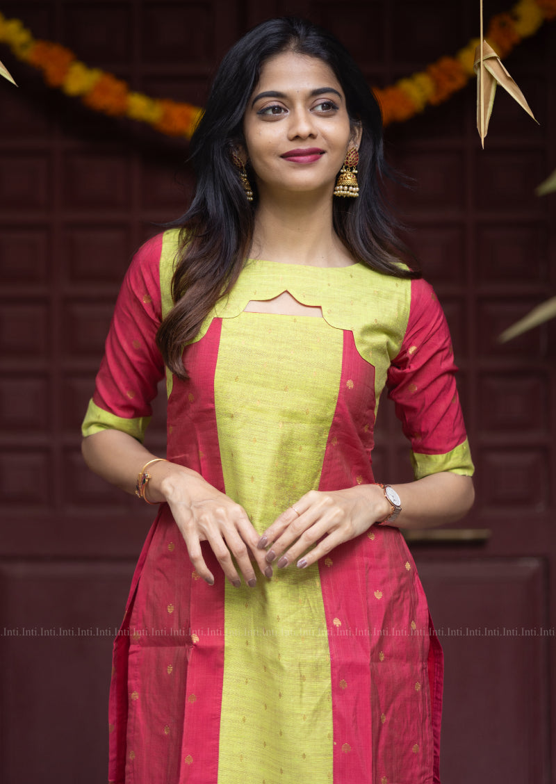 Minted Petal Hue Kurti