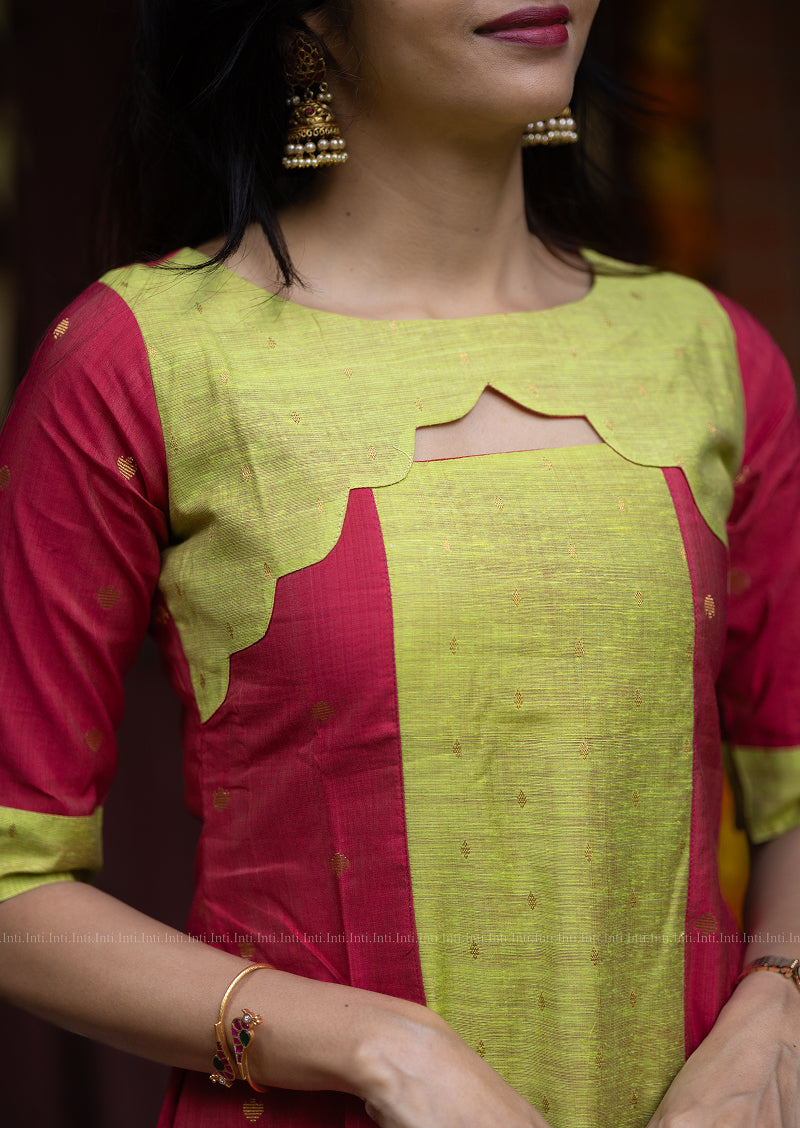 Minted Petal Hue Kurti