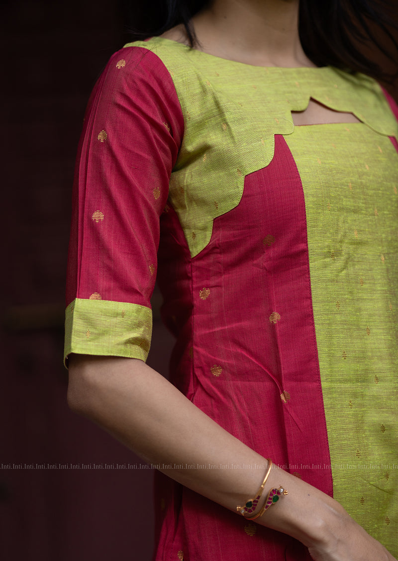 Minted Petal Hue Kurti
