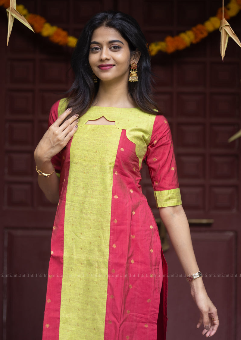 Minted Petal Hue Kurti