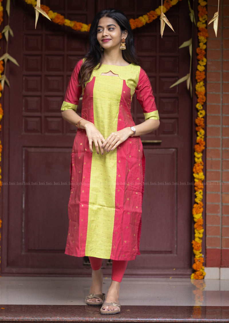Minted Petal Hue Kurti