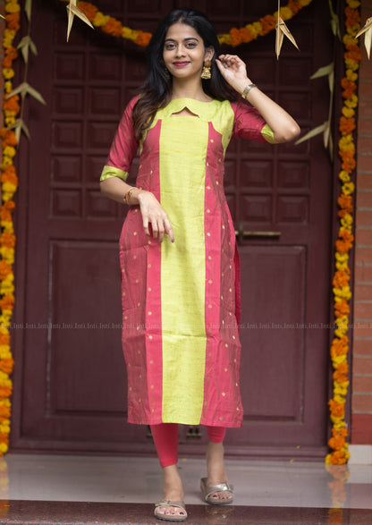 Minted Petal Hue Kurti